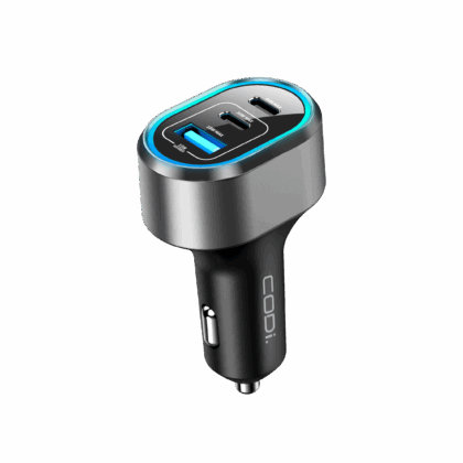 65W Triple Port Car Charger